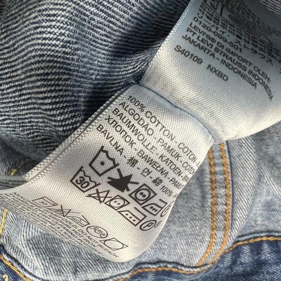 Levis x Odd Future OFWGKTA Denim Trucker Jacket 2012 Blue Mens Size M - Picture 6 of 10